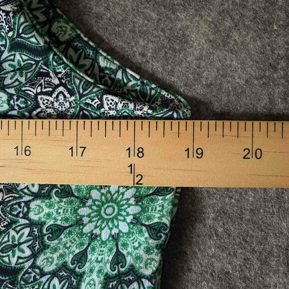 Banana Republic Women's Sleeveless Sheath Mini Dress Blue Floral Print Size 10 - Picture 5 of 7